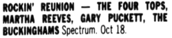 The Four Tops / Martha Reeves / gary puckett / the buckinghams on Oct 18, 1991 [562-small]