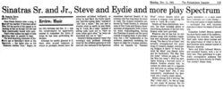 Frank Sinatra / Steve Lawrence / Eydie Gorme / Corbett Monica on Nov 9, 1991 [581-small]