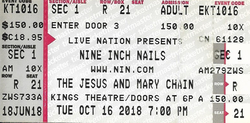 Nine Inch Nails / Jesus & The Mary Chain on Oct 16, 2018 [833-small]