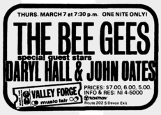 The Bee Gees / Hall & Oates on Mar 7, 1974 [962-small]
