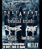 Testament / Brutal Truth / Dismember / Camilla Rhodes / Torn Within / grave on Oct 14, 2006 [273-small]
