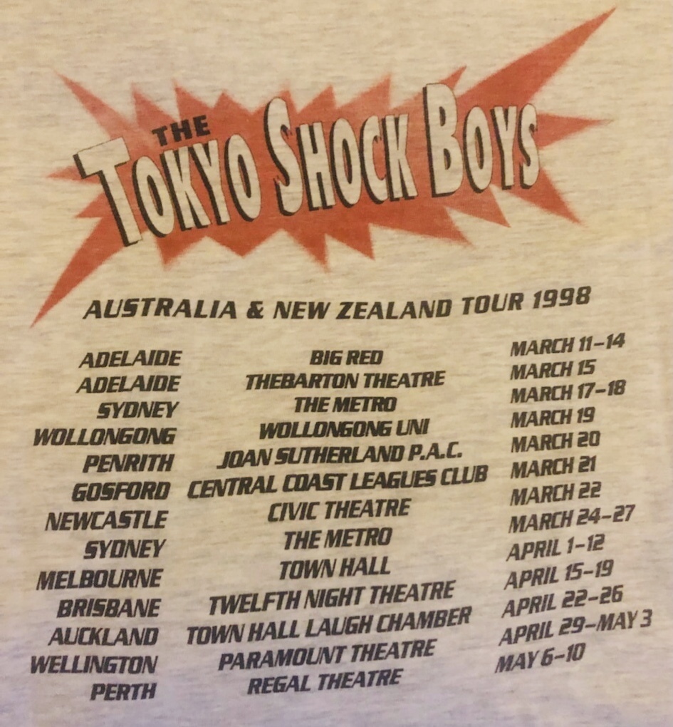 Mar 17, 1998 Tokyo Shock Boys at Metro Theatre Sydney, New South Wales