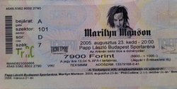 Marilyn Manson / Depresszió on Aug 23, 2005 [377-small]