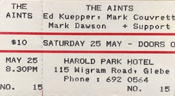 tags: Ticket - The Aints  / The Moles on May 25, 1991 [943-small]