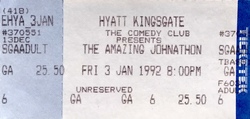 tags: Ticket - The Amazing Johnathan on Jan 3, 1992 [944-small]