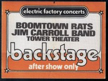Boomtown Rats / Jim Carroll Band on Mar 14, 1980 [161-small]