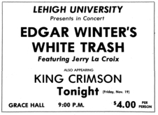 Edgar Winter / King Crimson on Nov 19, 1971 [358-small]