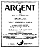 Argent / Renaissance on Nov 16, 1973 [526-small]