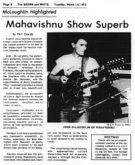 mahavishnu orchestra / Supertaste on Mar 11, 1972 [619-small]
