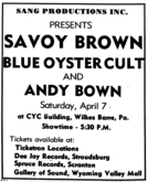 savoy brown / Blue Oyster Cult / Andy Bown on Apr 7, 1973 [751-small]