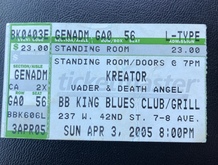 Kreator  / Vader  / Pro-Pain / The Autumn Offering on Apr 3, 2005 [011-small]