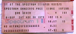 Bob Seger & The Silver Bullet Band / Pat Travers Band on Nov 4, 1978 [223-small]