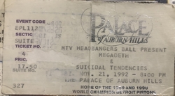 Megadeth / Suicidal Tendencies on Nov 21, 1992 [447-small]