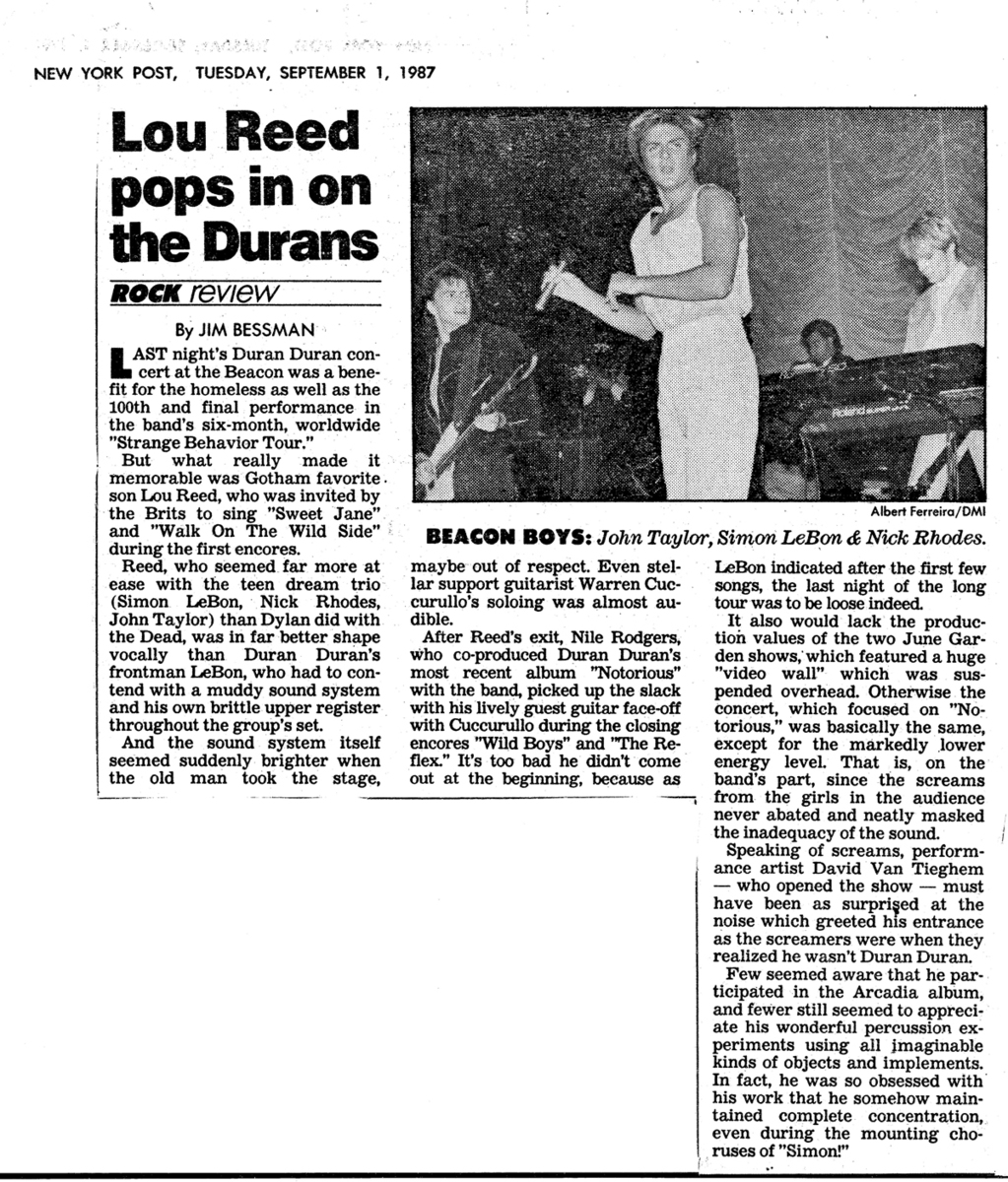 David Van Tieghem Concert & Tour History Concert Archives