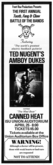 Ted Nugent / The Amboy Dukes / Canned Heat on Apr 25, 1975 [609-small]
