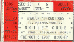 Mötley Crüe / Whitesnake on Oct 6, 1987 [704-small]