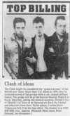 The Miami Herald, Friday March 30, 1984, The Clash on Mar 31, 1984 [804-small]
