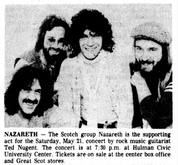Ted Nugent / Nazareth on May 21, 1977 [201-small]