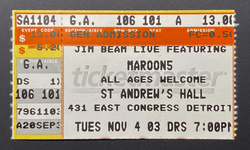 Maroon 5 / Gavin DeGraw on Nov 4, 2003 [358-small]