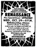 Renaissance / Little Feat on Oct 29, 1975 [555-small]