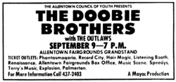 The Doobie Brothers / The Outlaws on Sep 9, 1974 [579-small]