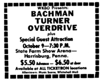 Bachman-Turner Overdrive on Oct 9, 1974 [591-small]