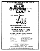 Blue Oyster Cult / Paris / Bob Welch on Oct 20, 1976 [626-small]