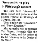 Aerosmith / Ted Nugent on Sep 23, 1975 [780-small]
