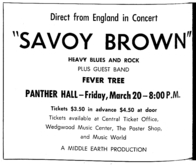 savoy brown / Fever Tree on Mar 20, 1970 [855-small]