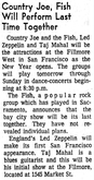 Country Joe & The Fish / Led Zeppelin / Taj Mahal on Jan 9, 1969 [982-small]