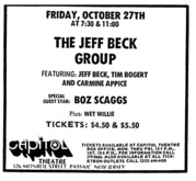 Beck Bogert & Appice / Boz Scaggs / Wet Willie on Oct 27, 1972 [147-small]