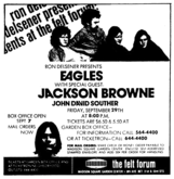 The Eagles / Jackson Browne / J.D. Souther on Sep 29, 1972 [248-small]