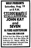 Steppenwolf / Seven on Aug 19, 1972 [263-small]
