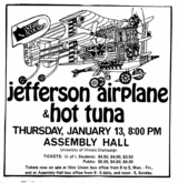 Jefferson Airplane / Hot Tuna on Jan 13, 1972 [266-small]