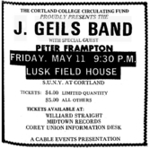 The J. Geils Band / Peter Frampton on May 11, 1973 [295-small]