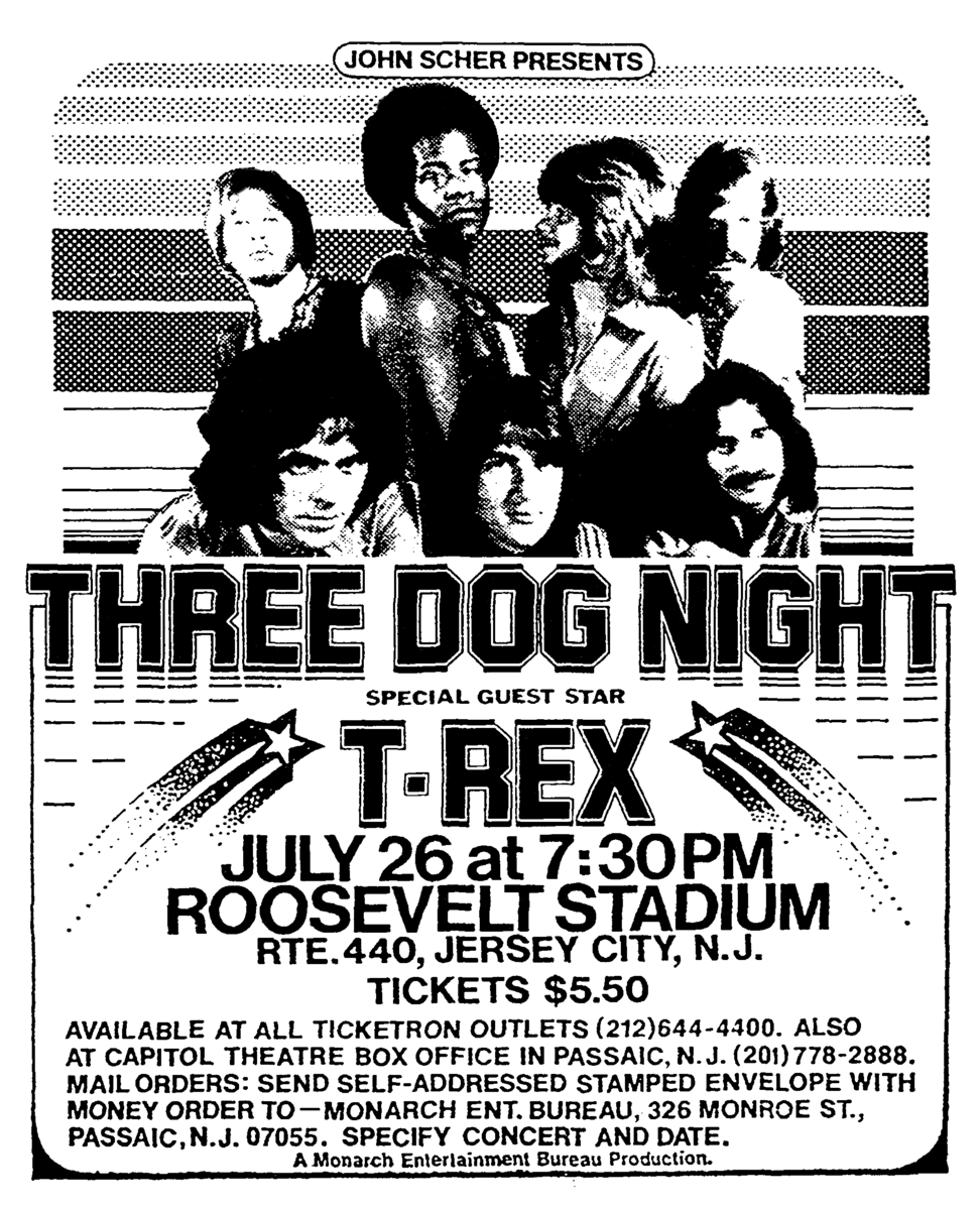Three Dog Night's 1973 Concert & Tour History Concert Archives