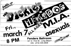 The Dickies / The Weirdos / M.I.A. / Asexuals on Mar 7, 1987 [472-small]