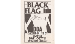 Black Flag / DOA / Saccharine Trust / Overkill on Oct 31, 1981 [514-small]