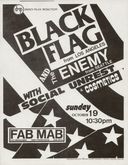 Black Flag / The Enemy / Social Unrest / The Cosmetics on Oct 19, 1980 [522-small]