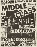 Middle Class / Subhumans / The Crowd / Adolecents on Jun 9, 1980 [525-small]