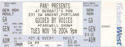 Guided By Voices / The Thermals on Nov 16, 2004 [615-small]