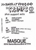 The Cramps / Simpletones / The Extremes / Robot Factory on Feb 23, 1979 [682-small]