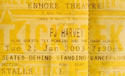 tags: Ticket - PJ Harvey / Tex Perkins & The Dark Horses on Jan 21, 2003 [828-small]