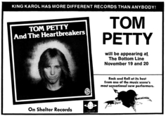 Tom Petty And The Heartbreakers / The Dingoes on Nov 20, 1977 [212-small]