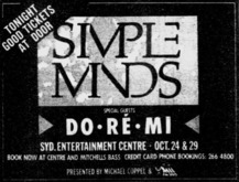 Simple Minds / Do Re Mi on Oct 24, 1986 [292-small]