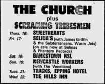 The Church / The Screaming Tribesmen on Oct 18, 1986 [293-small]