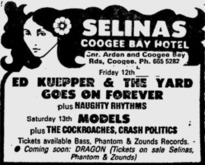 Models / The Cockroaches / Crash Politics on Sep 13, 1986 [294-small]