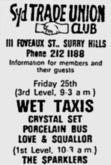 Wet Taxis / The Crystal Set / Porcelain Bus / Love & Squallor on Apr 25, 1986 [302-small]