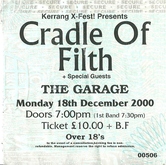 Cradle of Filth / Christian Death / Usurper on Dec 18, 2000 [311-small]