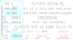 Girlschool / Toyz / Hamerhed on Mar 30, 1984 [671-small]